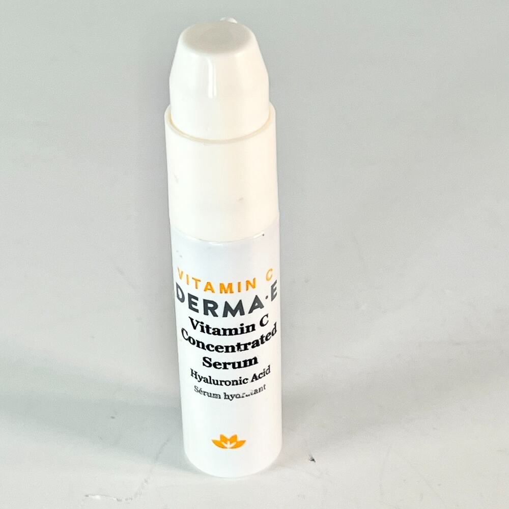 Derma-E Vitamin C Concentrated Serum Hyaluronic Acid Travel .25 fl oz 7ml New